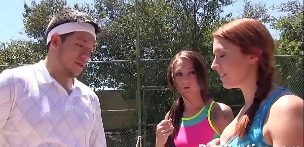  Tennis Girl Sucks and Screwed by Big Wiener